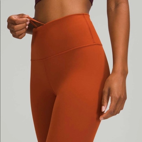 NWT Lululemon Wunder Train HR Tight 25" Plus Sz 20 Aztec Brick Red - Picture 2 of 4